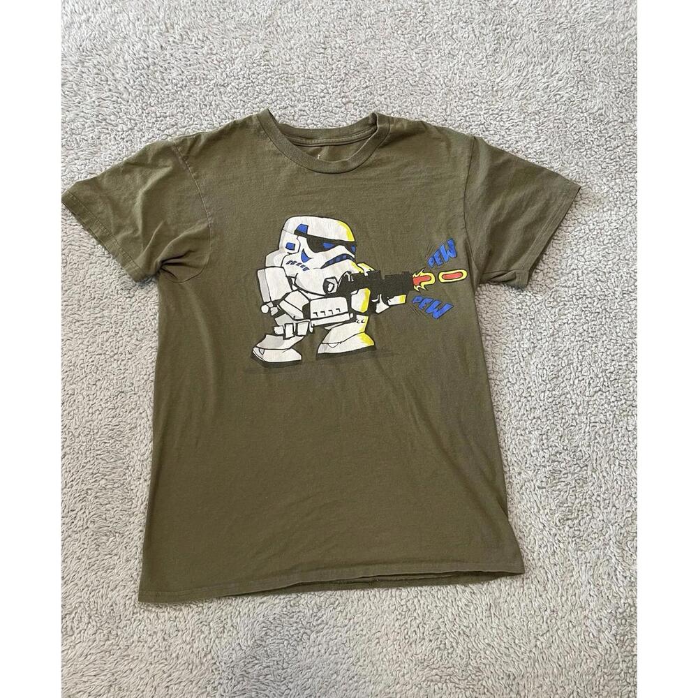 Star Wars Disneyland Walt Disney World Mens Small Stormtrooper T-Shirt Olive